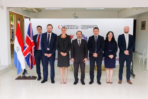 Ministro de la SENAD se reunió con representantes de la Agencia Nacional contra el Crimen del Reino Unido