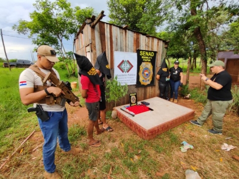 SENAD detiene a miembros de una red de distribuidores de cocaína en Cambyretá, Itapúa