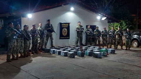 Detectan más de 700 kilos de droga en zona ribereña de Alto Paraná