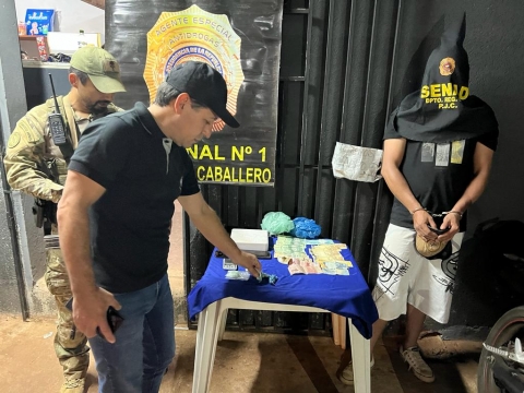 Brasileño detenido por microtráfico en Pedro Juan Caballero