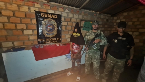 Peligroso distribuidor de drogas capturado en Caaguazú